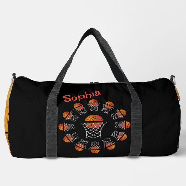 "Chica de baloncesto" Impresión moderna Bolsa pequ (Anverso)
