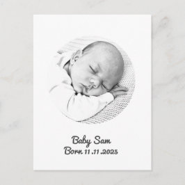 chica de bebé invitación foto personalizado