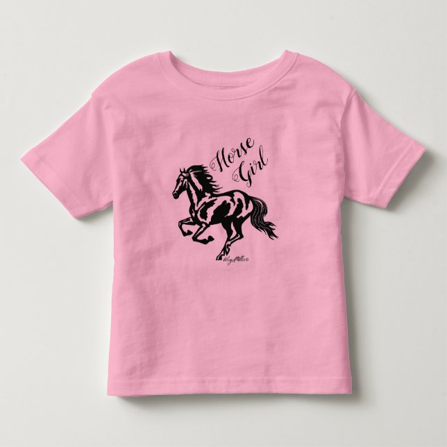 Chica de caballos, camiseta de caballos (Anverso)