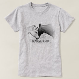 Chica de caballos - Personalice - Camiseta blanca 