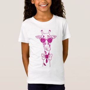 chica de cadera genial purpurina rosa camiseta de