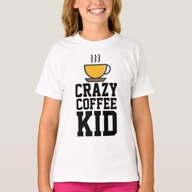 CHICA DE CAFÉ, camisetas para niños (Anverso)