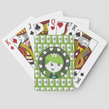 Chica de café - Cartas de juego