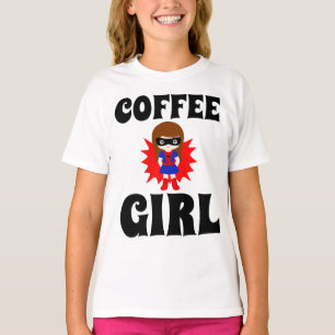 CHICA de CAFÉ, polos divertidos para Chicas adoles
