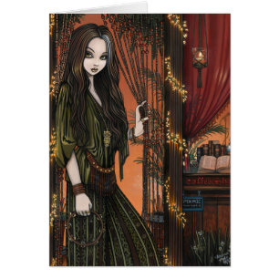 Chica de cafetería bohemio de Rhianon