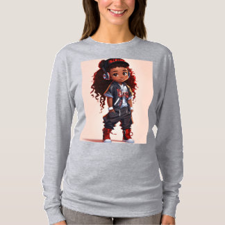 Chica de camisetas de diseño personalizado