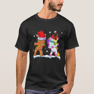 Chica de camisetas de Navidades unicornio