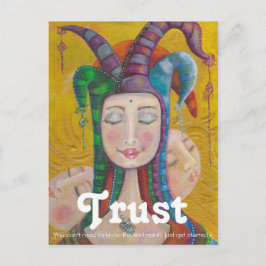 Chica de circo Jester| Cita de confianza de postal