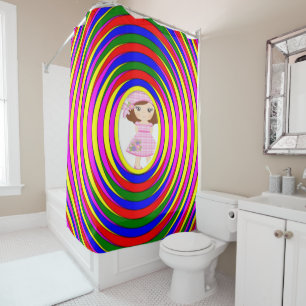 Chica de cortina de ducha