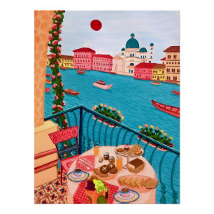 Chica de cosquillas, Poster brillante