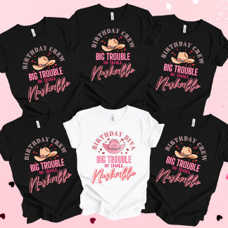 Chica de cumpleaños de Nashville en una camiseta m