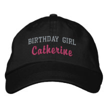 Chica de cumpleaños, gorra personalizada, Gorra de