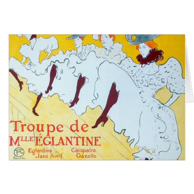 Chica de danza amarilla Toulouse Lautrec Poster (Anverso (Horizontal))