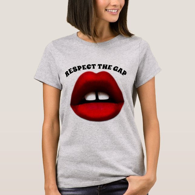 Chica de dientes amputados, camisetas TEES (Anverso)