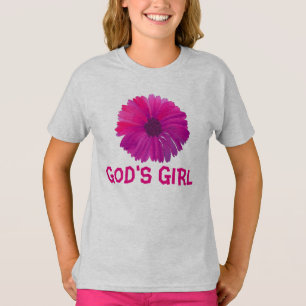 CHICA DE DIOS CHICAS CRISTIANOS Camisetas DE ADOLE
