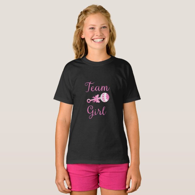 Chica de equipo Género revelar camiseta (Anverso completo)