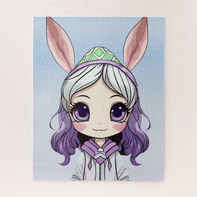 Chica de fantasía con rompecabezas de los oídos co (Vertical)