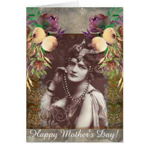 Chica de Fiesta de época sobre tapices victorianos