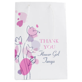 Chica de flores boda Confetti favorece la bolsa de