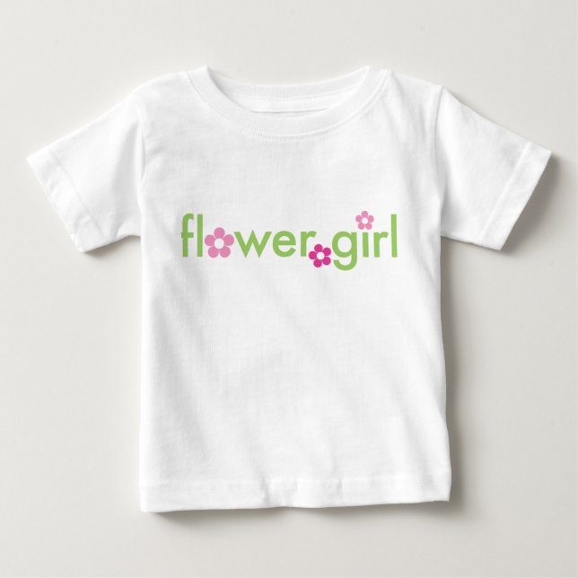 Chica de flores - Camiseta de bebé (Anverso)