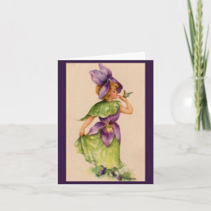chica de flores de lilac