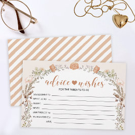 Chica de flores silvestres de otoño tarjeta de con