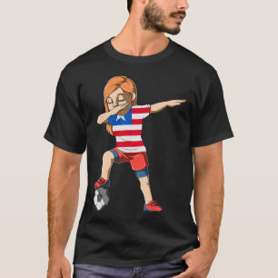 Chica de fútbol haciendo Dabbing Jersey de Liberia