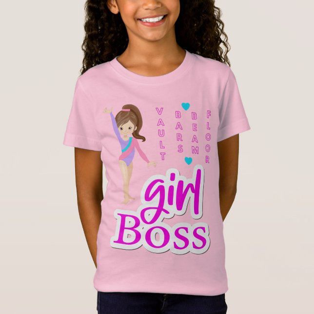 Chica de Gimnasia Jefe de camiseta (Anverso)