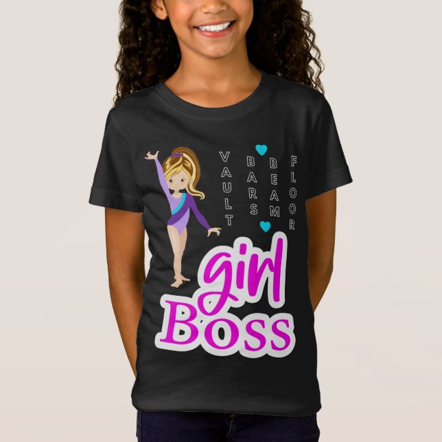 Chica de Gimnasia Jefe de camiseta (Anverso)