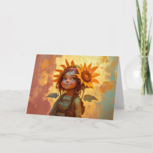Chica de girasol