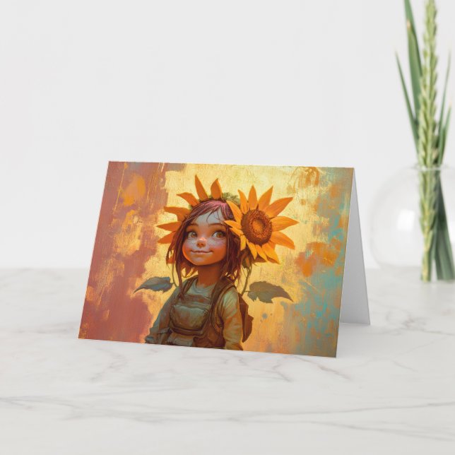 Chica de girasol (Anverso)