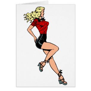 Chica de glamour vintage al lado, blond Blombshell