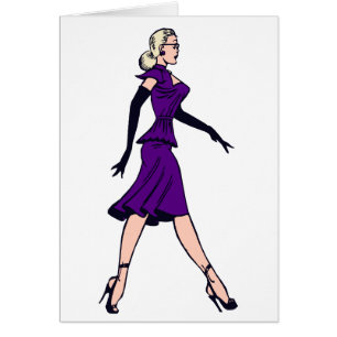 Chica de glamour vintage, secretario de rubia retr