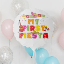 Chica de globos de Fiesta First Birday Party