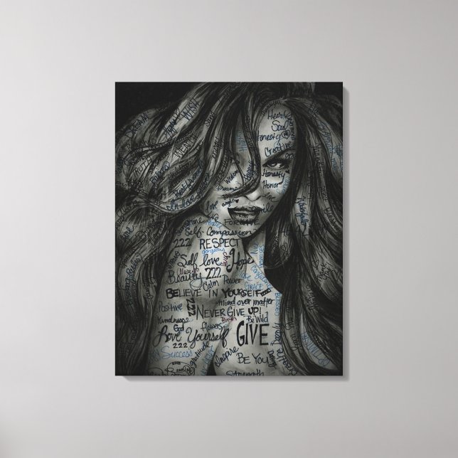 Chica de graffiti de arte pop (Anverso)