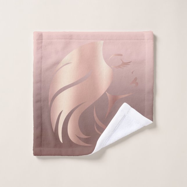 Chica de Guay de moda Face Silhouette (Toallita)