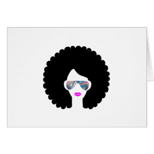 chica de holograma afro
