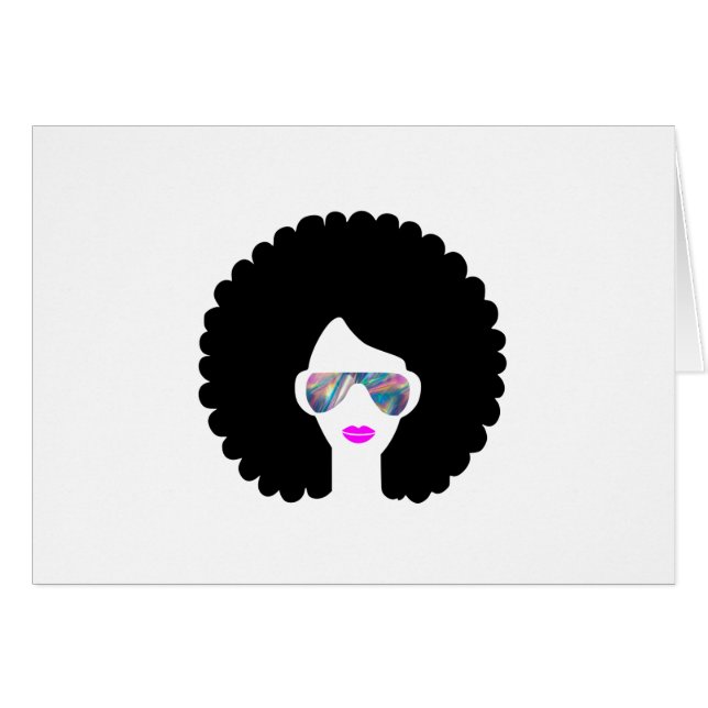 chica de holograma afro (Anverso (Horizontal))