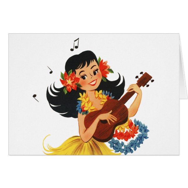Chica de Hula Hula (Anverso (Horizontal))