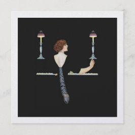 Chica de Ilustracion de época jugando al piano