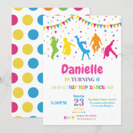 Chica de invitación a fiesta de cumpleaños de Hip 