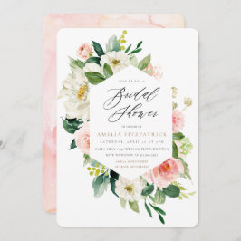Chica de Invitación a la Ducha Bridal con Floral G