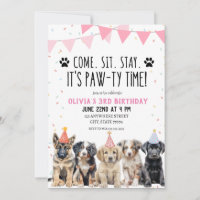 CHICA DE INVITACIÓN DEL CUMPLEAÑOS DE BOMBA, INVIT