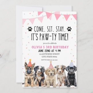 CHICA DE INVITACIÓN DEL CUMPLEAÑOS DE BOMBA, INVIT