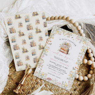 Chica de invitaciones a Baby Shower de Storybook N