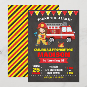 Chica de invitaciones a cumpleaños