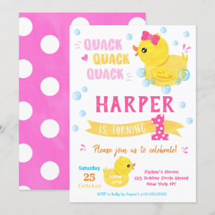 Chica de invitaciones de cumpleaños a cumpleaños d