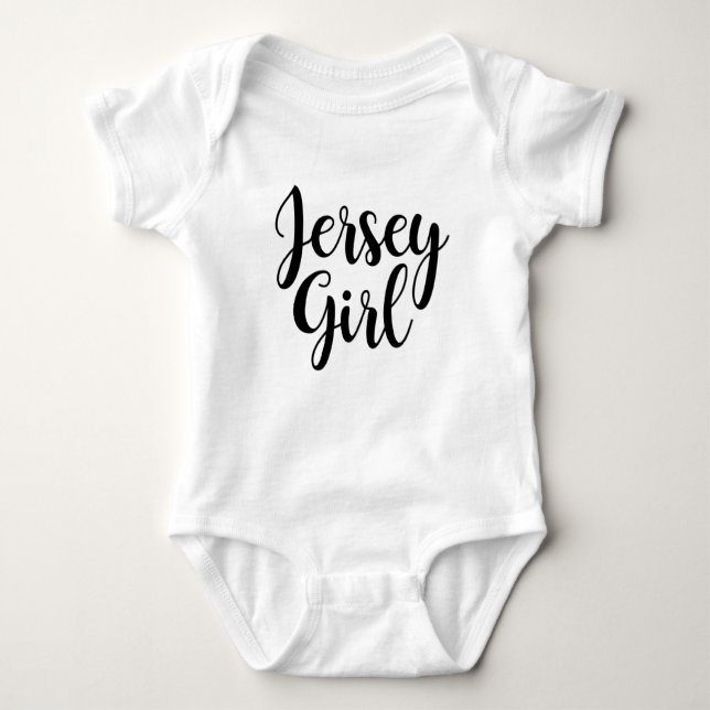 Chica de Jersey Baby One Piece Bodysuit (Anverso)