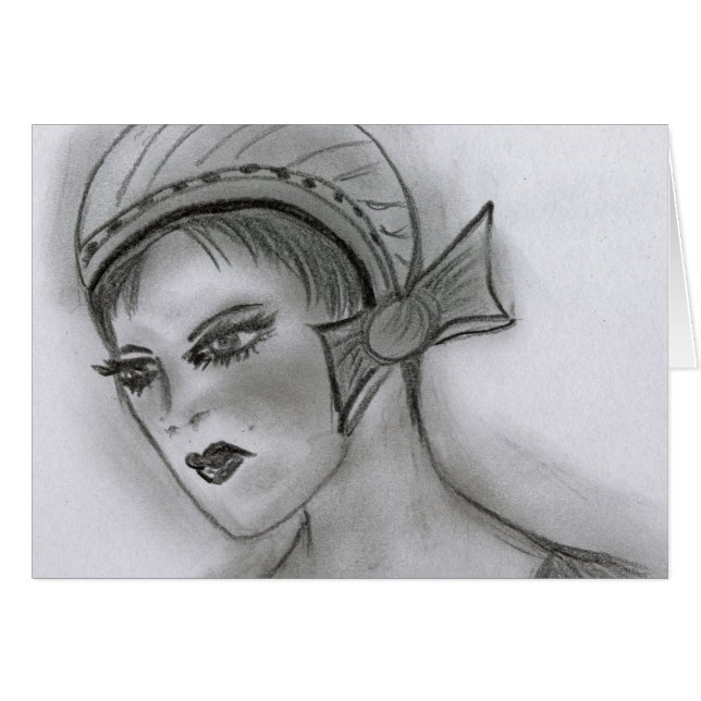 Chica de la aleta con el arco (Anverso (Horizontal))