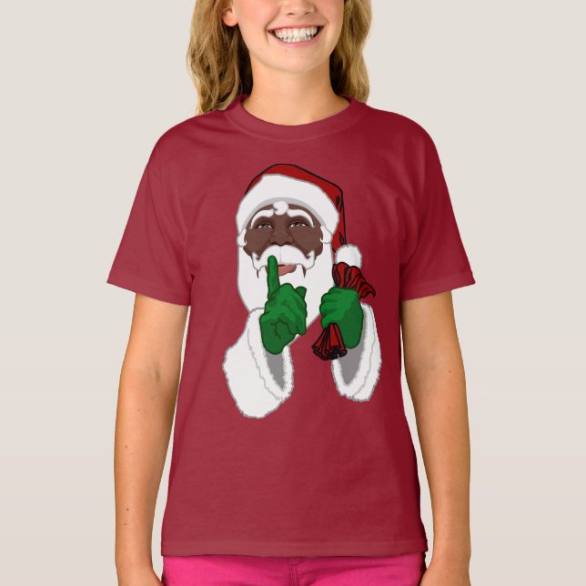 Chica de la camiseta de Santa Shirt de África (Anverso)